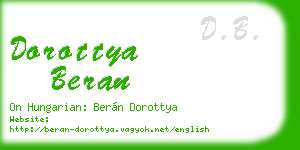 dorottya beran business card