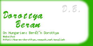 dorottya beran business card